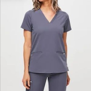 Figs 3 Pocket Top Space Navy